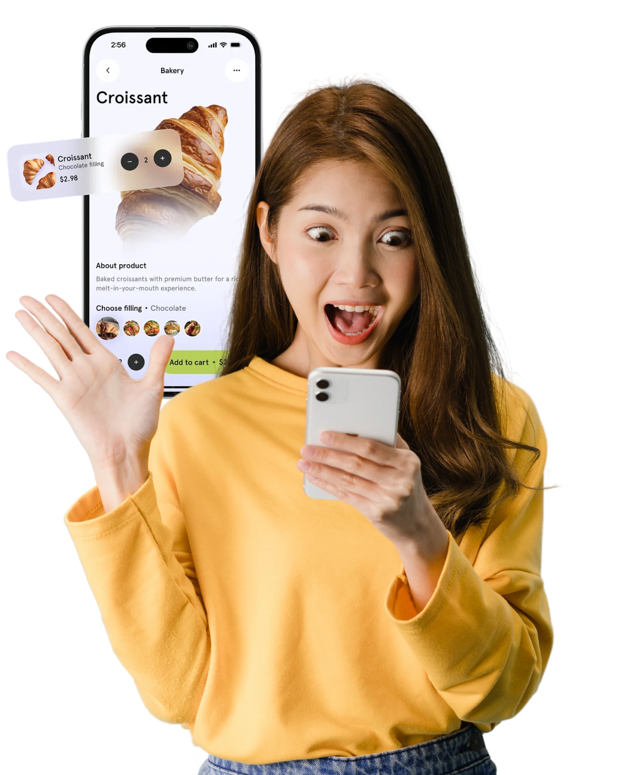 Modern digital menu showcase