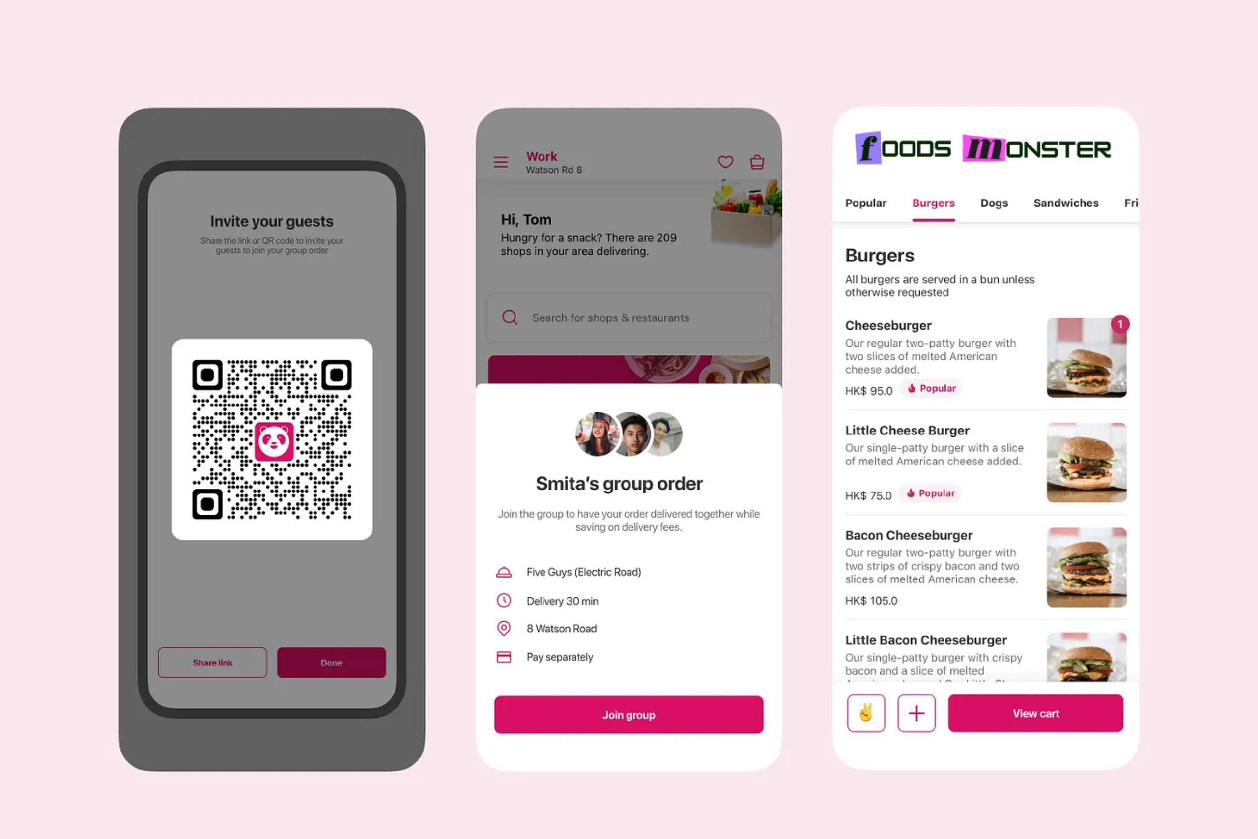 Foods Monster Menu Builder Interface